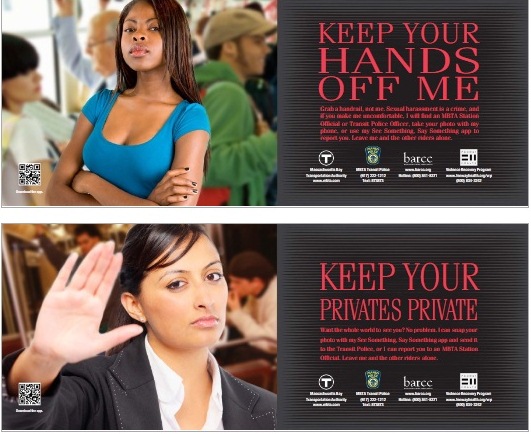 Boston anti-harassment transit ads, 2013