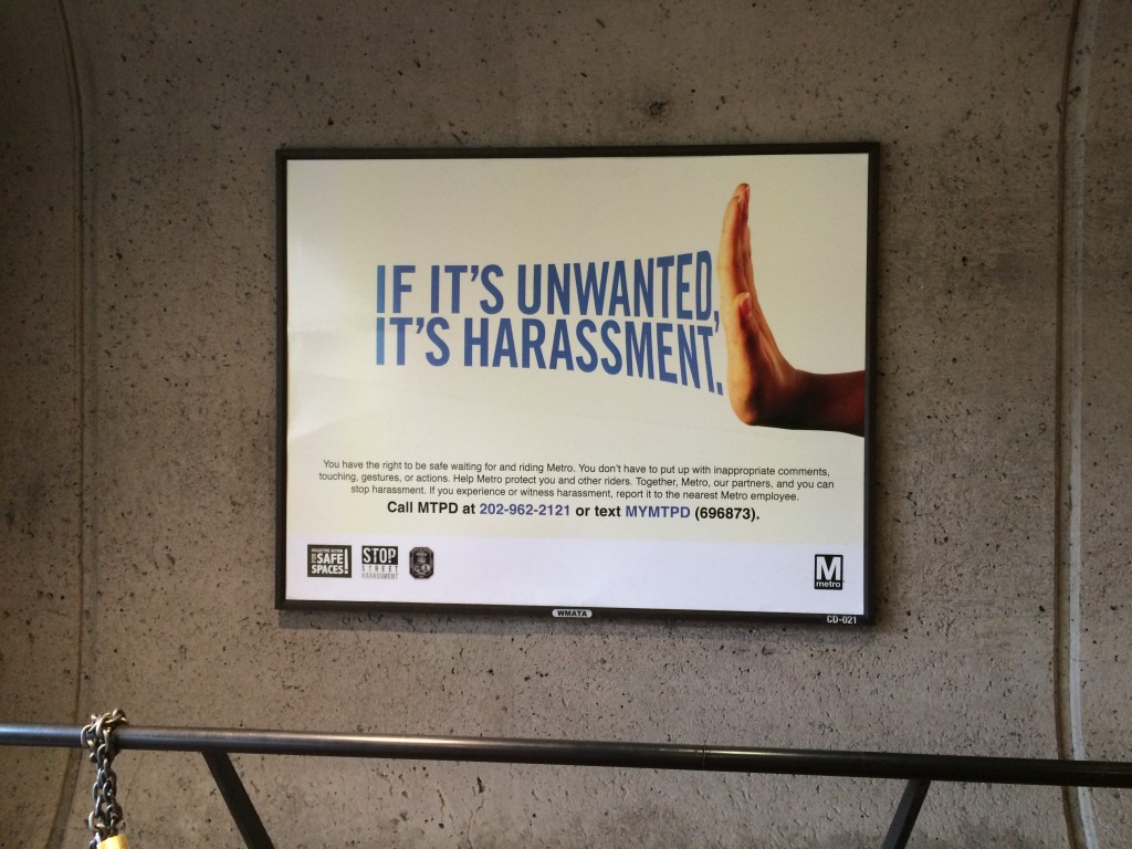 Anti-Harassment Transit Ad, Washington DC
