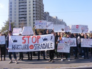 Romanian street harassment march 2014