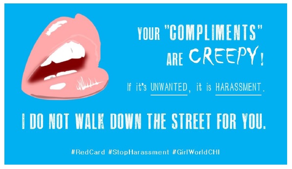 your compliments are creepy card to hand to harassers