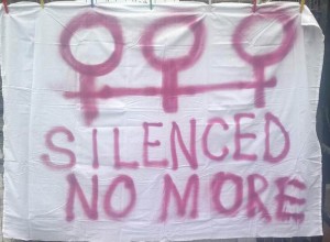 Silenced no more banner