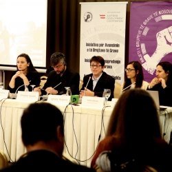 The report release event, photo via the Kosovo Women's Network site