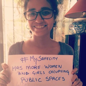 4.16.16 Our Program and Outreach Officer in Mumbai, Anu Salelkar's safe city is one where more women and girls occupy public spaces. India, Safecity